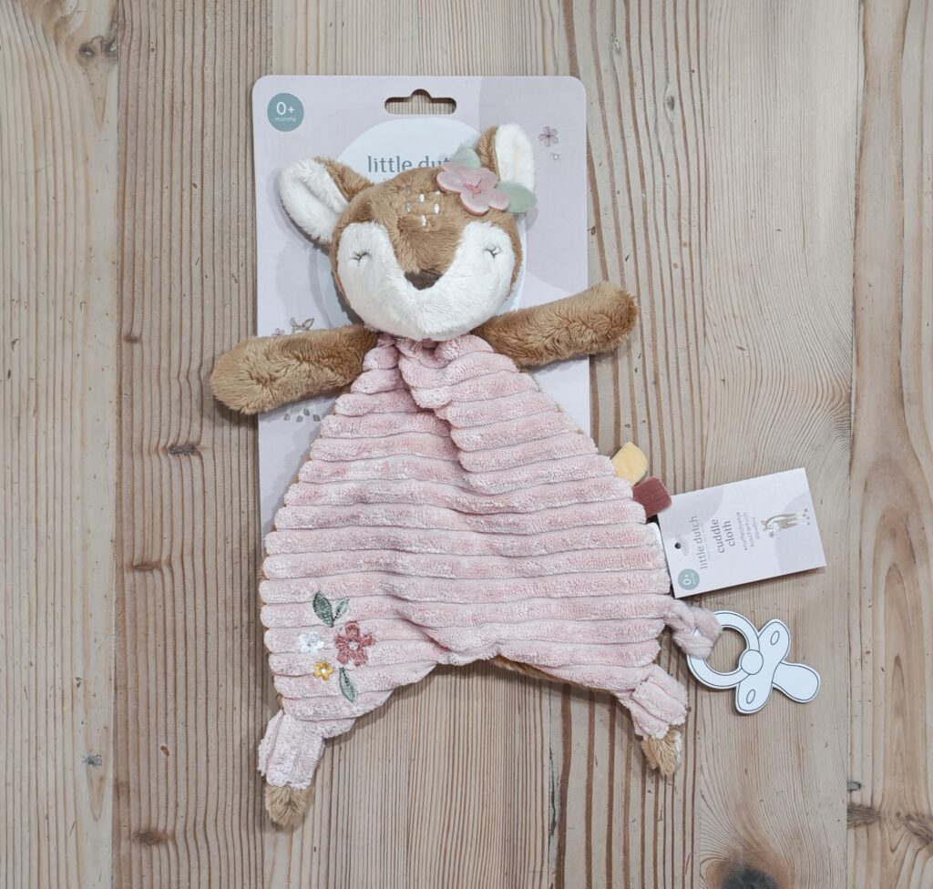 Pink deer Little Dutch cuddle cloth