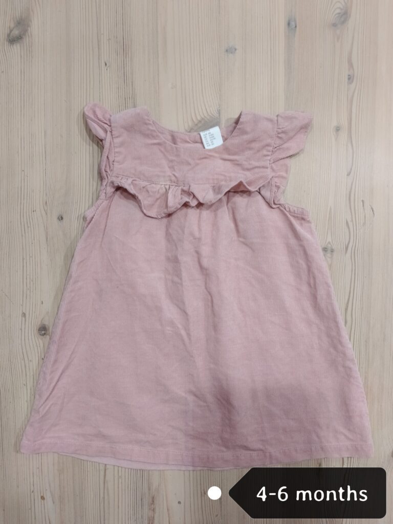 4-6 months - Pink H&M dress
