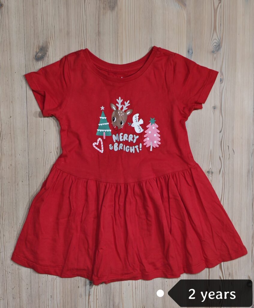 2-3 years - Merry bright dressÂ