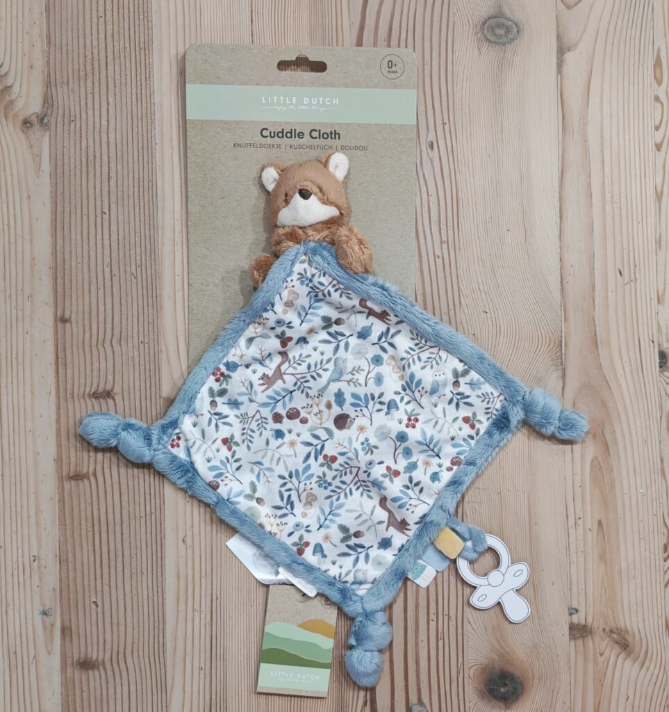 Blue print fox Little Dutch cuddle cloth