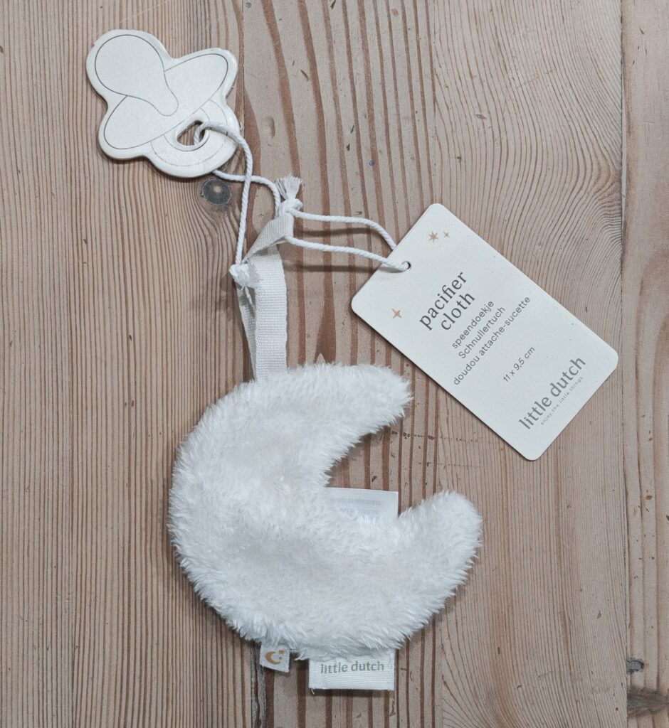 White Moon Little Dutch pacifier cloth