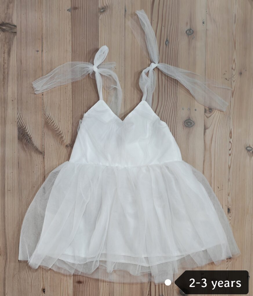 2-3 years - White tulle dress