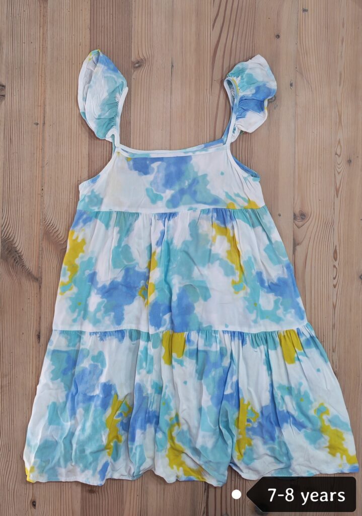 7-8 years- Blue/yellow dress
