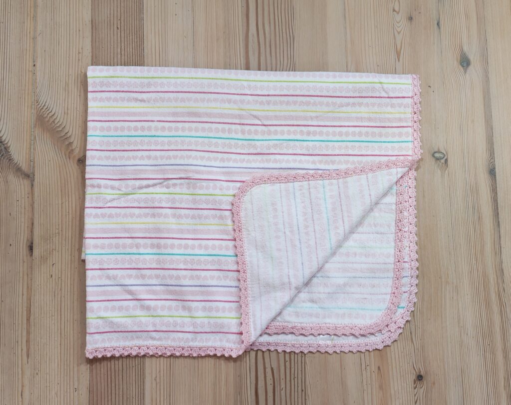 Pink striped blanket WoolworthsÂ