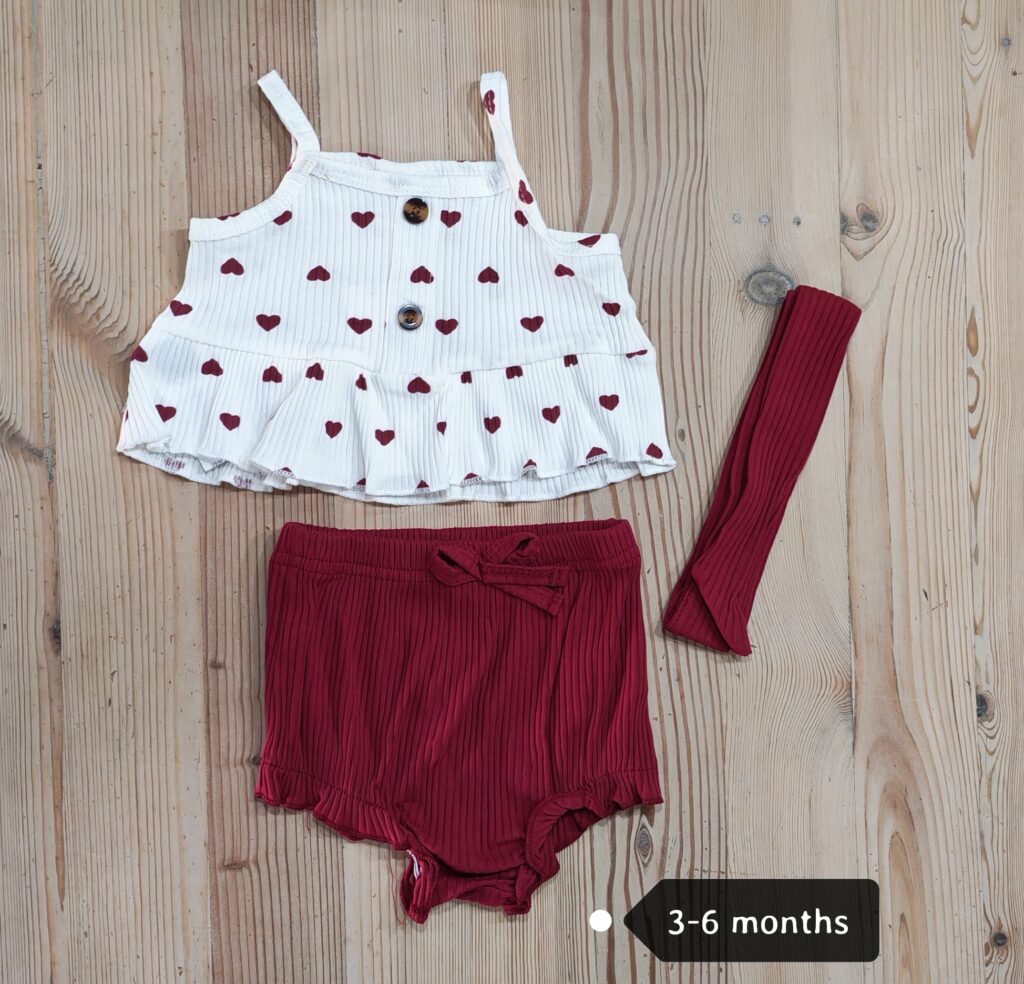 3-6 months - Brand New Valentine's day outfit 