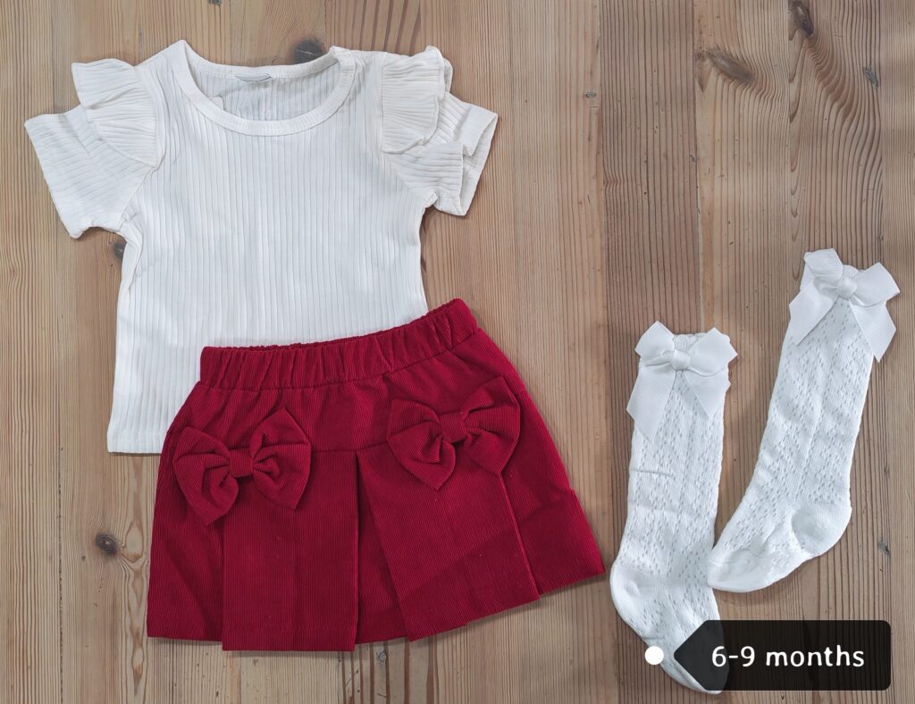 6-9 months - Brand New red ribbon outfitÂ
