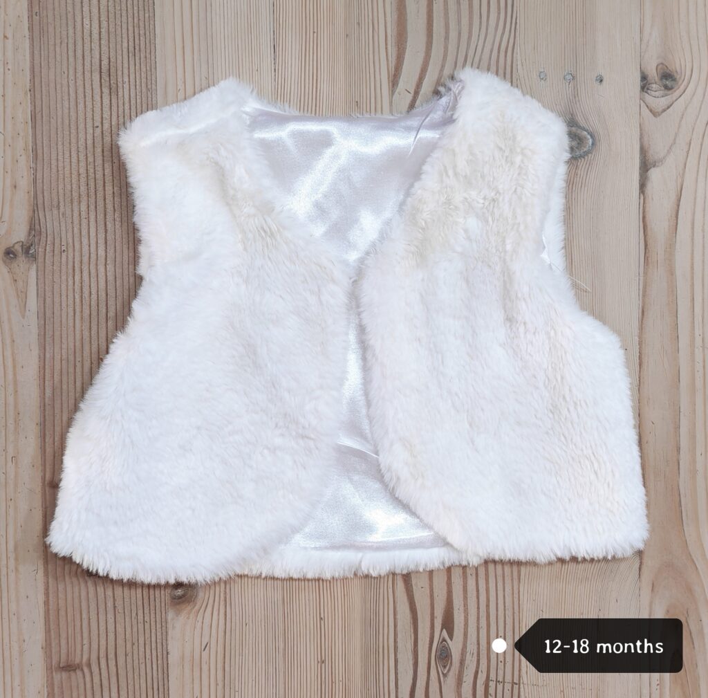 12-18 months - White vest