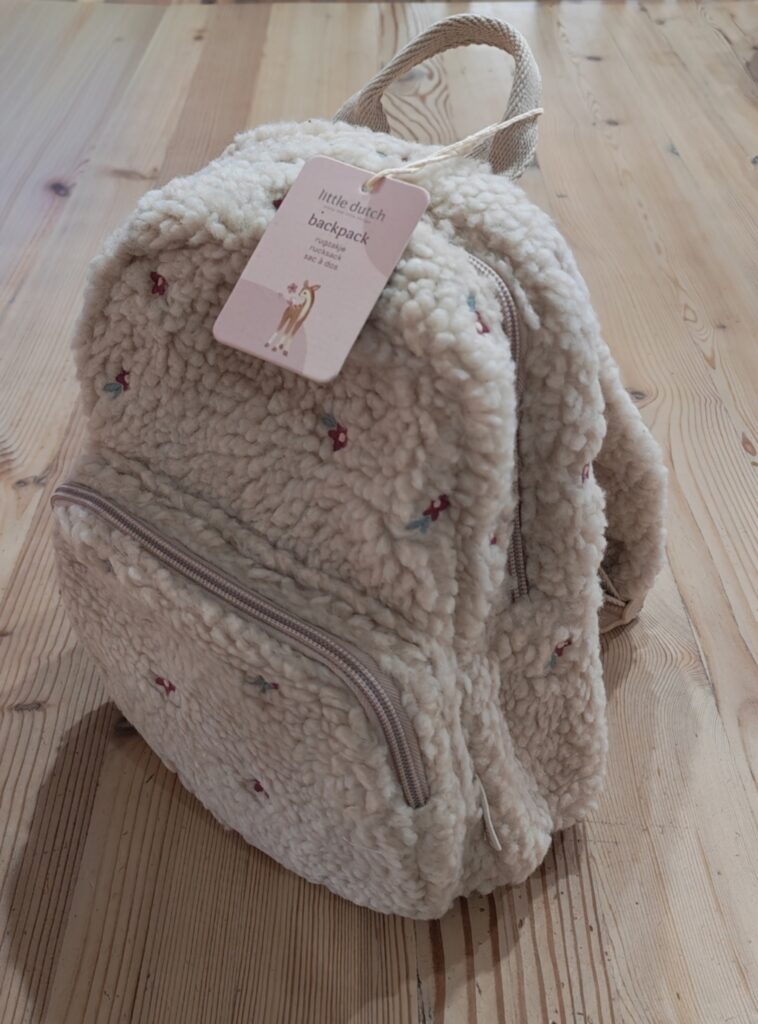 Little Dutch fluffy flower print backpack