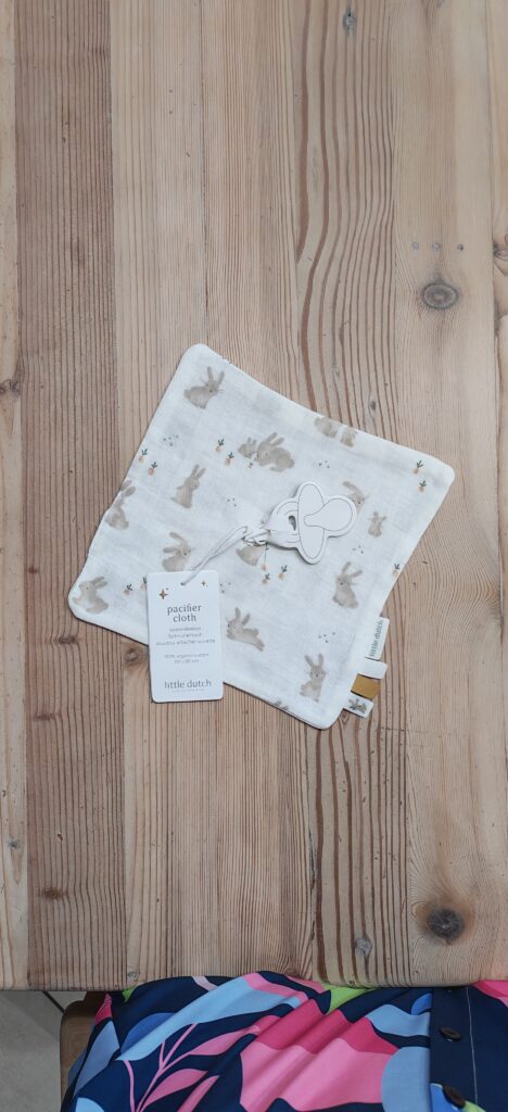 Little Dutch plain rabbit pacifier cloth