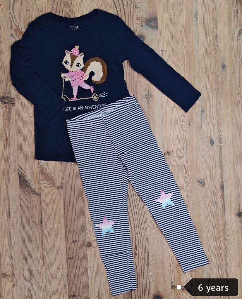 6 years - Navy Woolworths striped set
