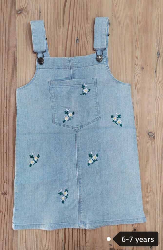 6-7 years - Denim dungaree dressÂ