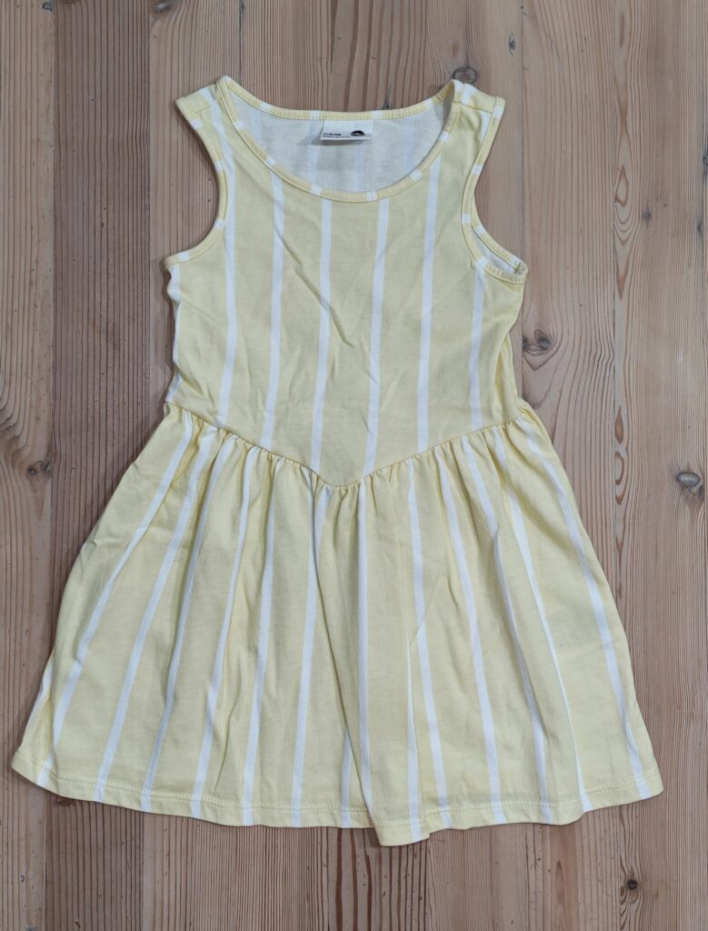 3-4 years - Yellow striped dress