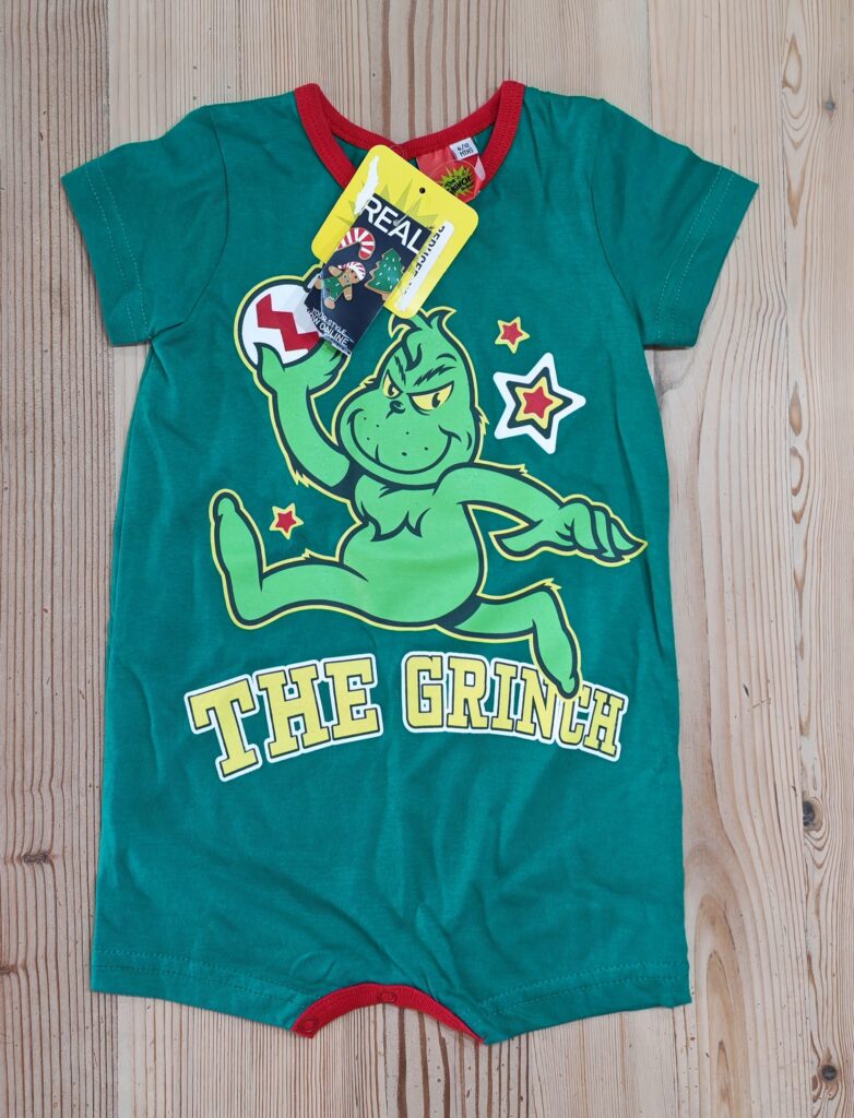 6-12 months - Brand new the Grinch romper
