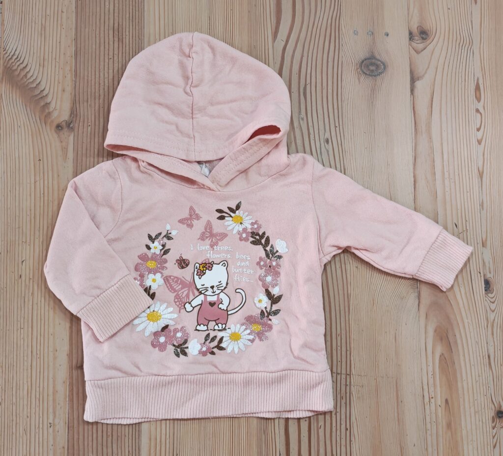 0-3 months - Pink hoodie
