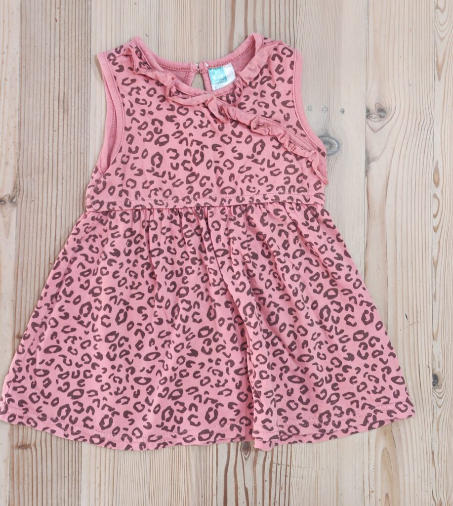 6-12 months - Pink leopard print dress