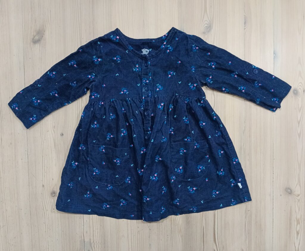 3-6 months - Navy corduroy Woolworths dress