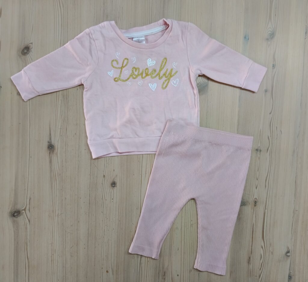 3-6 months - Cosy pink outfitÂ