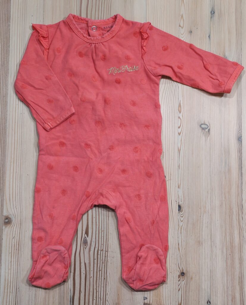 3-6 months - Minnie mouse polkadot sleepsuit
