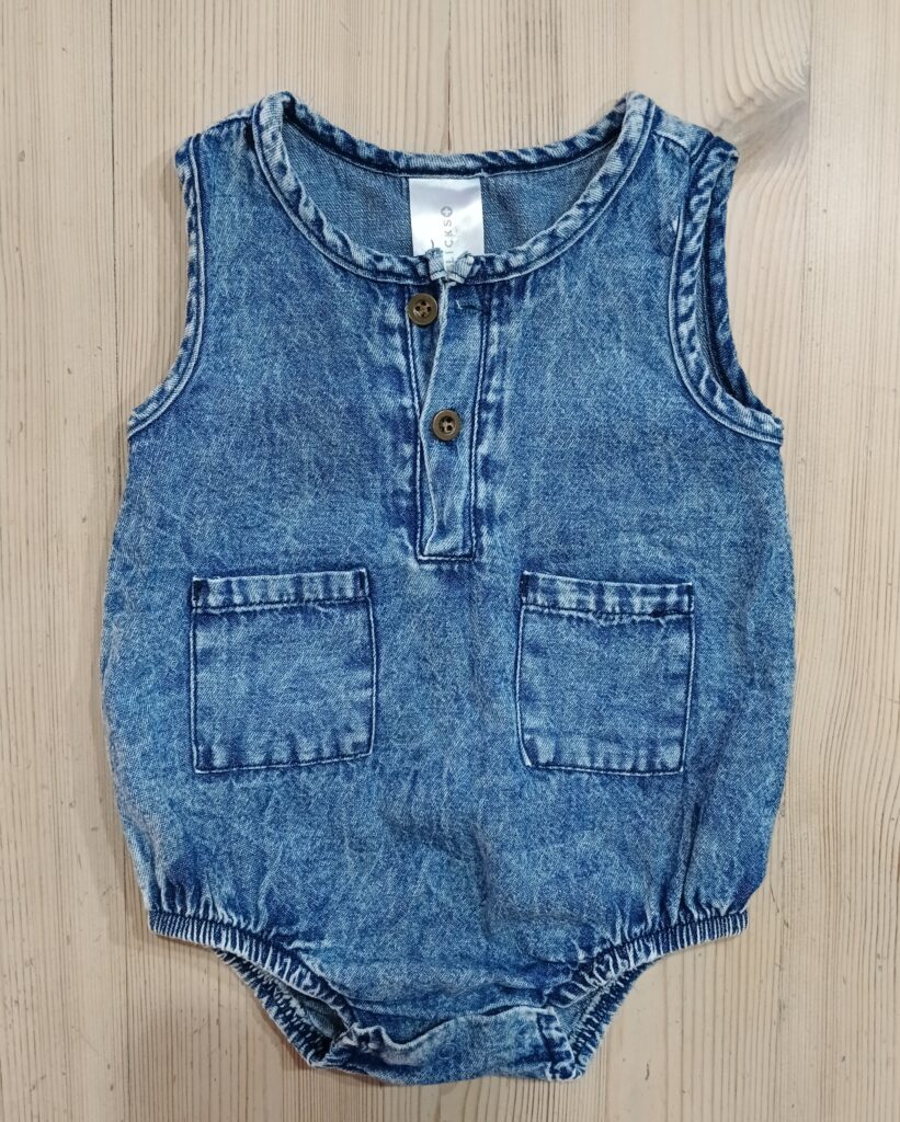 3-6 months - Cute denim romper