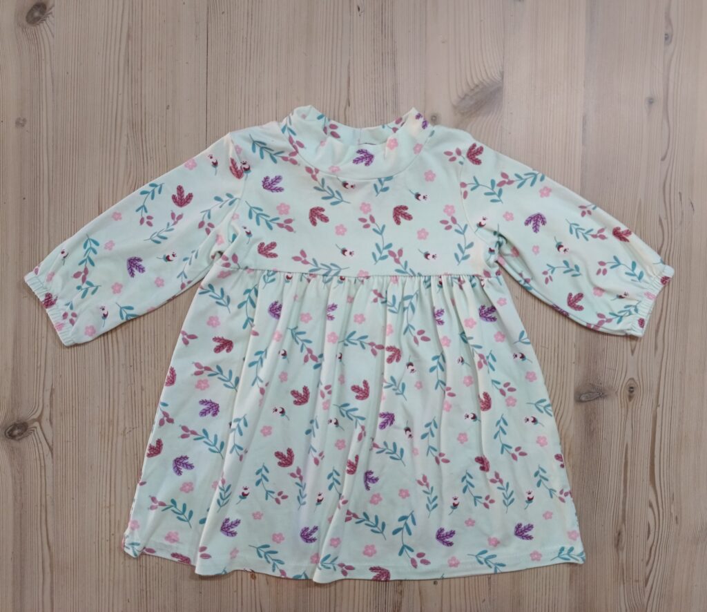 3-6 months - Mint flannel dress