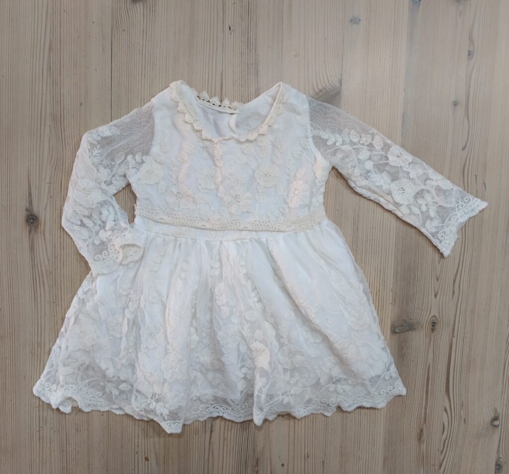3-6 months - White lace dress