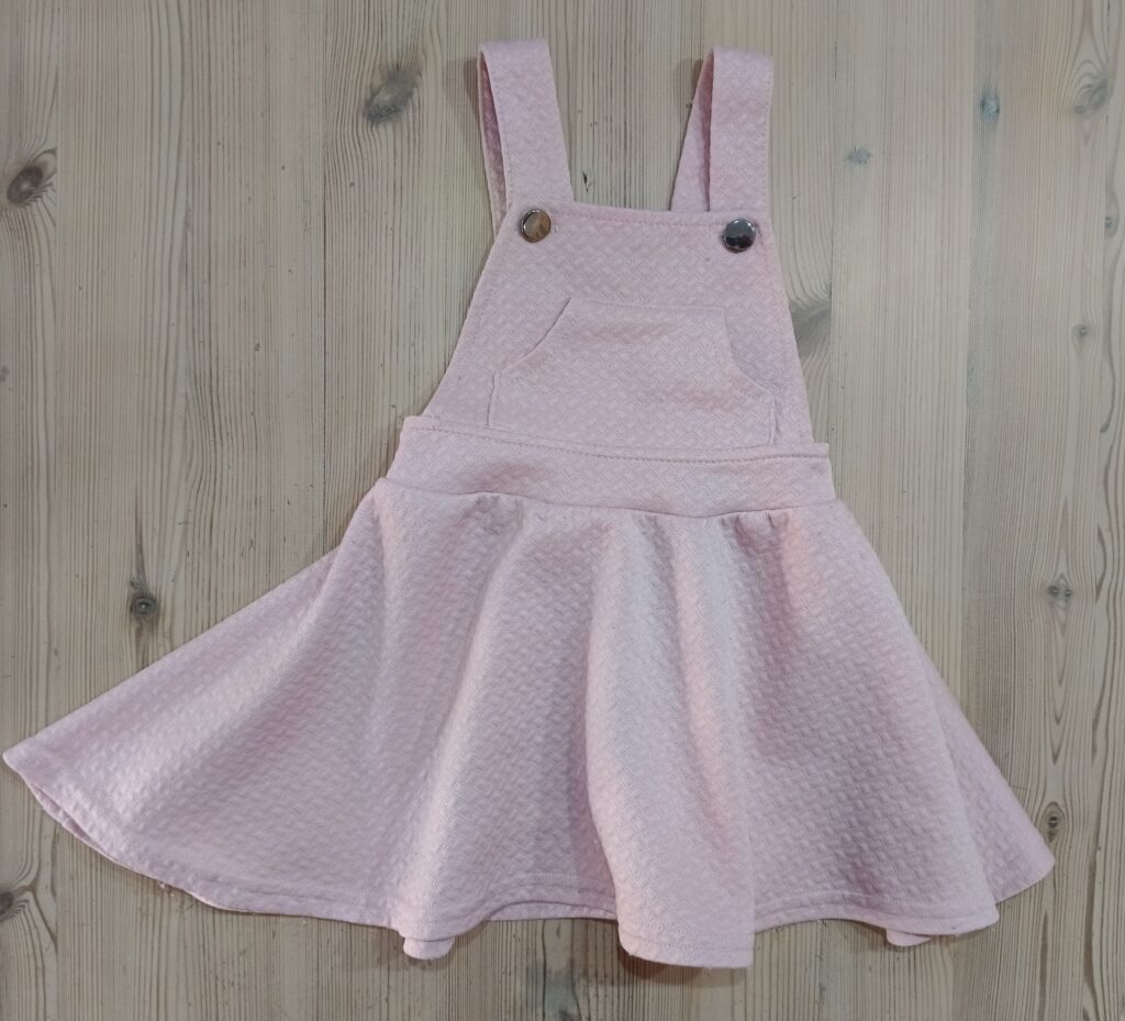 1-2 years - Pink dungaree dress