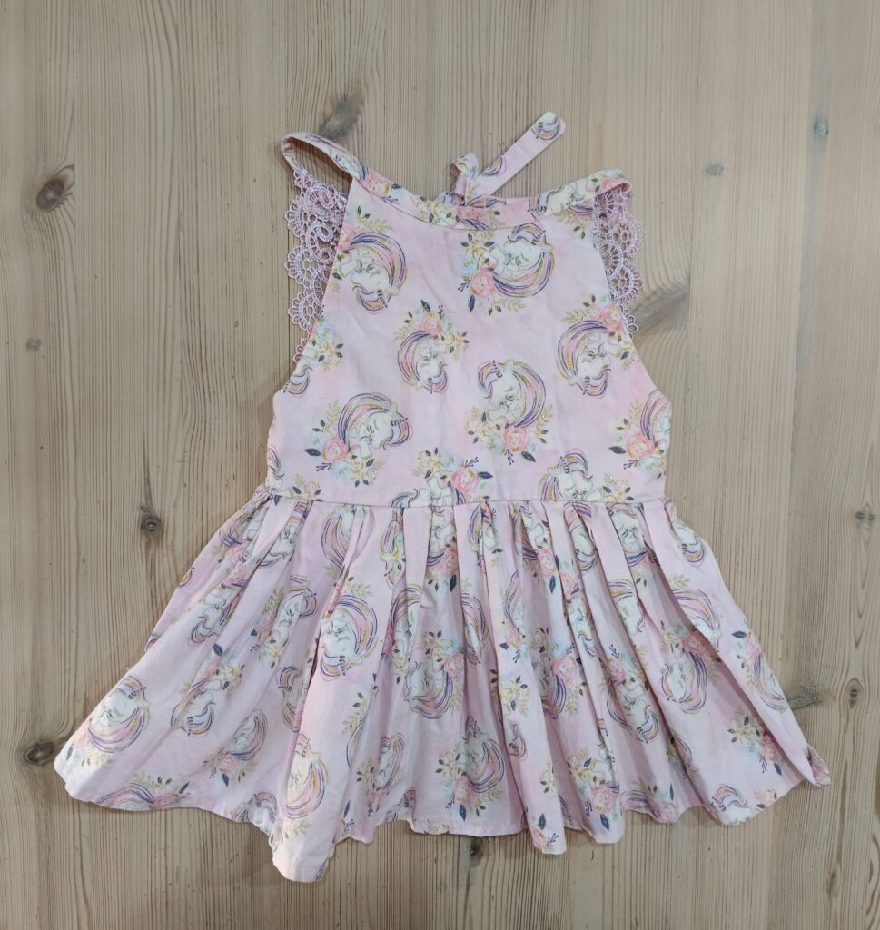 12-18 months - Pink unicorn dress