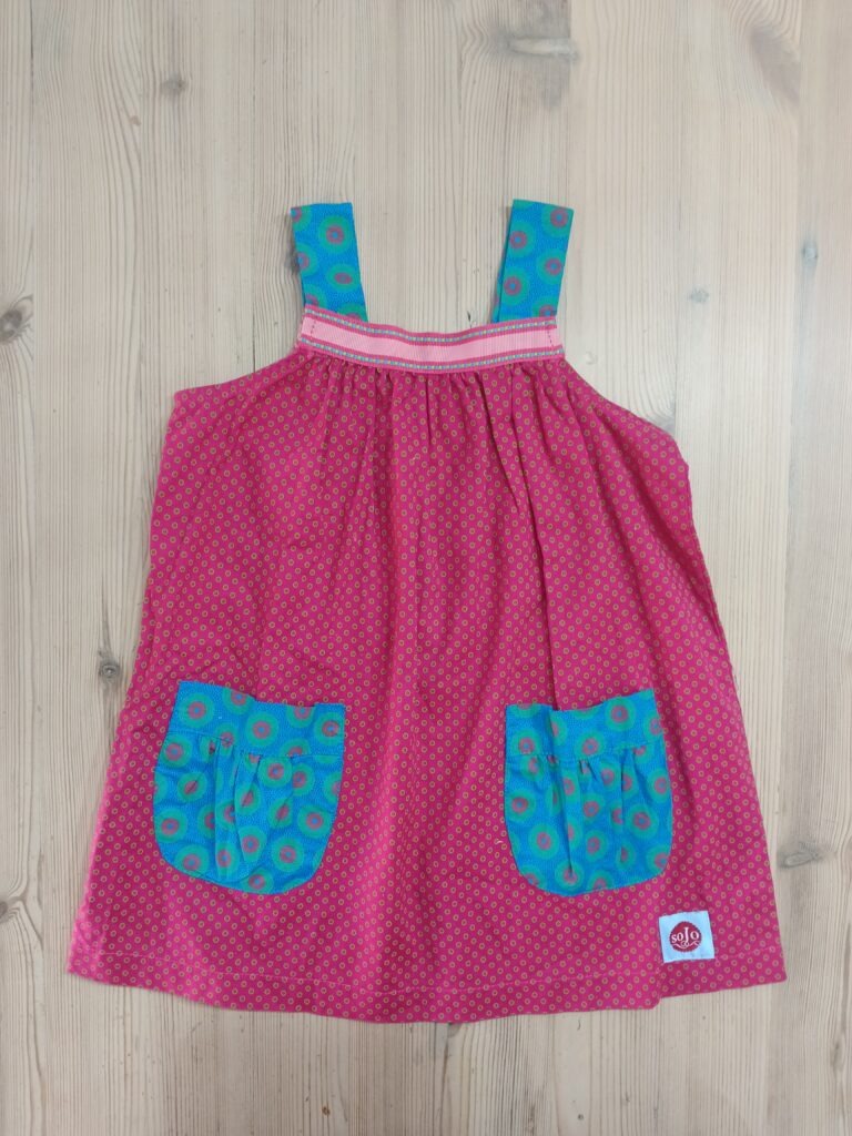 1-2 years - Cute pink/blue dress