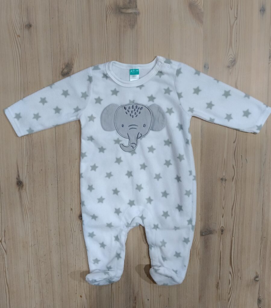 0-3 months - Brand new fleece babygrow