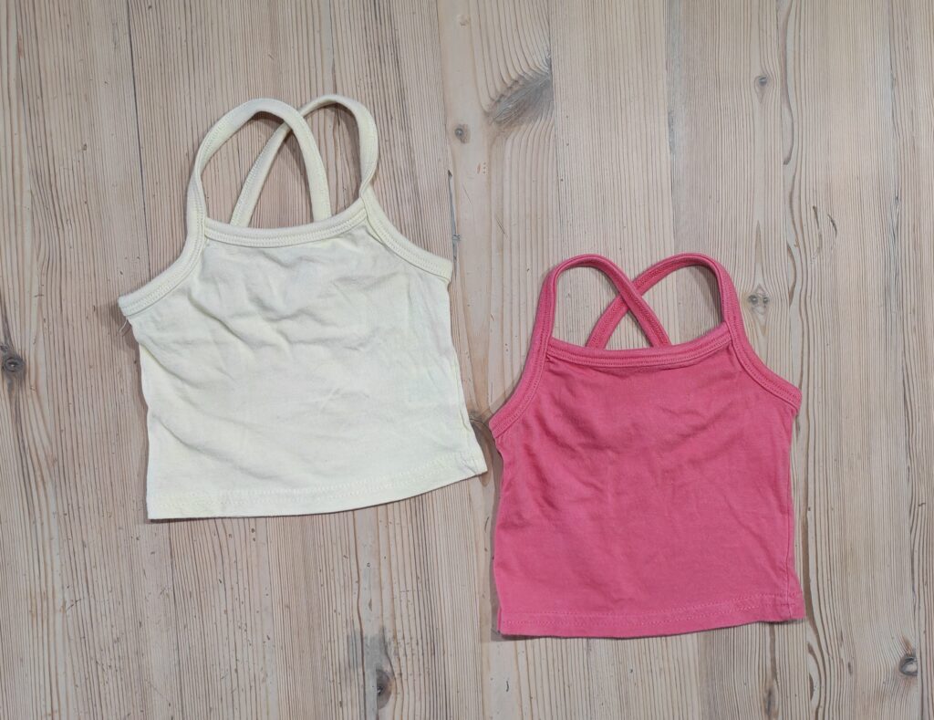 0-3 months - Pink & yellow tops