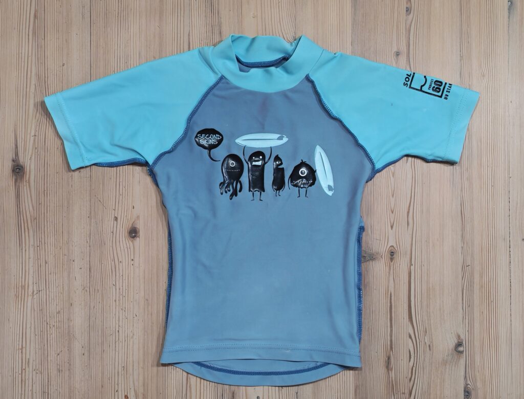 3 years - Blue swim shirt