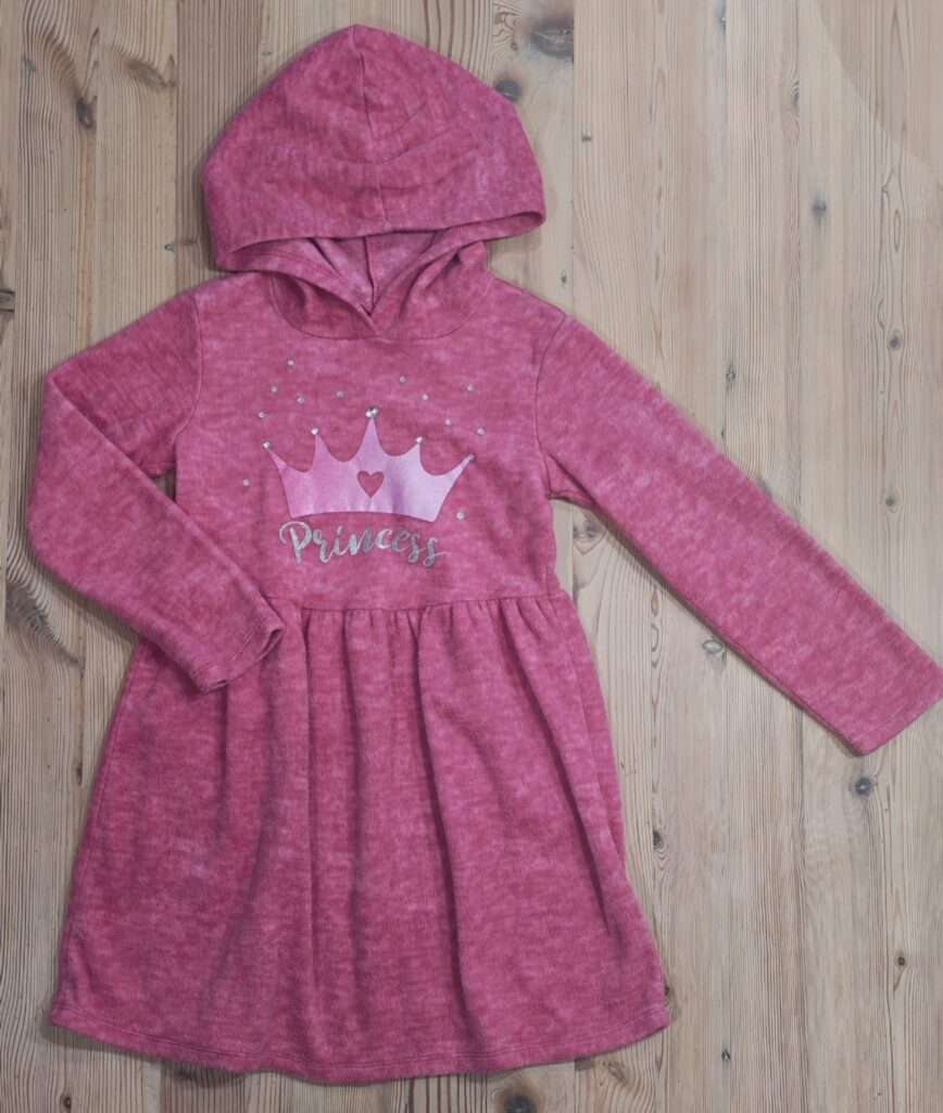 8-9 years - Pink fleece dress