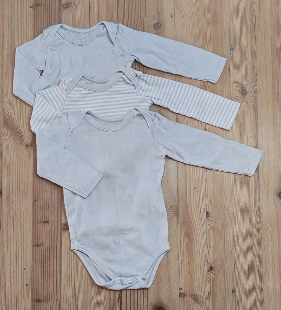 12-18 months - Set of 3 grey Woolworths bodysuits