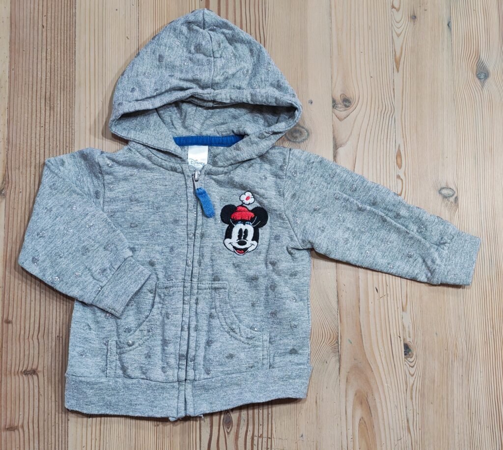 3-6 months - Grey Mickey mouse hoodie