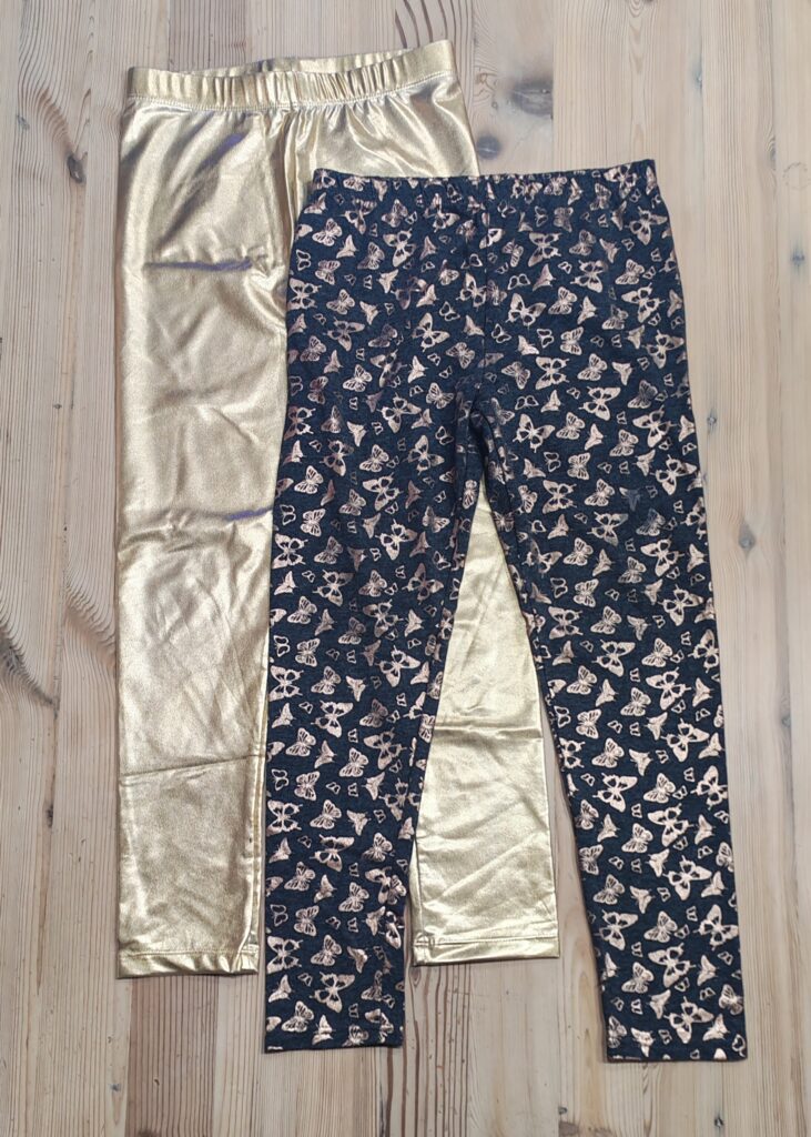 7-8 years - Set of 2 glitter leggingsÂ
