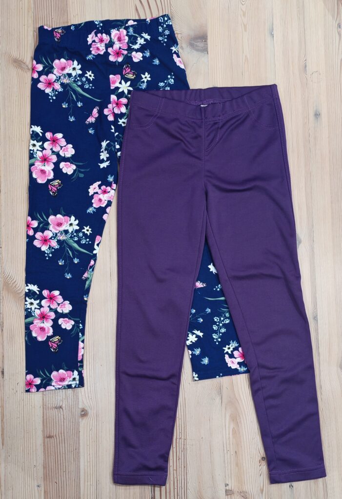9-10 years - Blue/purple leggings