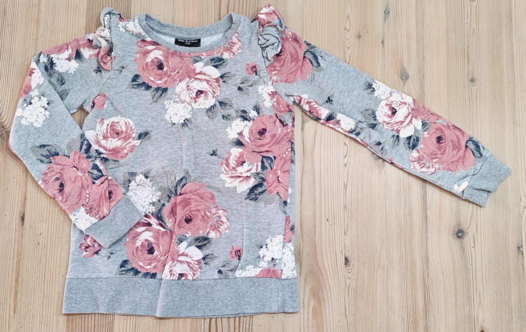 7-8 years - Flower print sweater