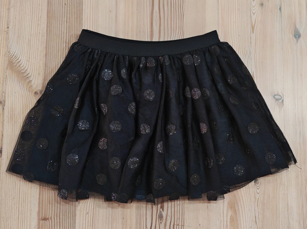 5 years - Black Polkadot skirt