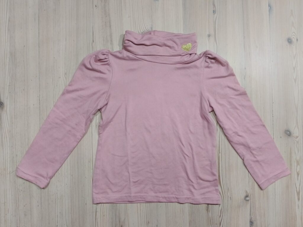 1-2 years - Pink turtleneck shirt