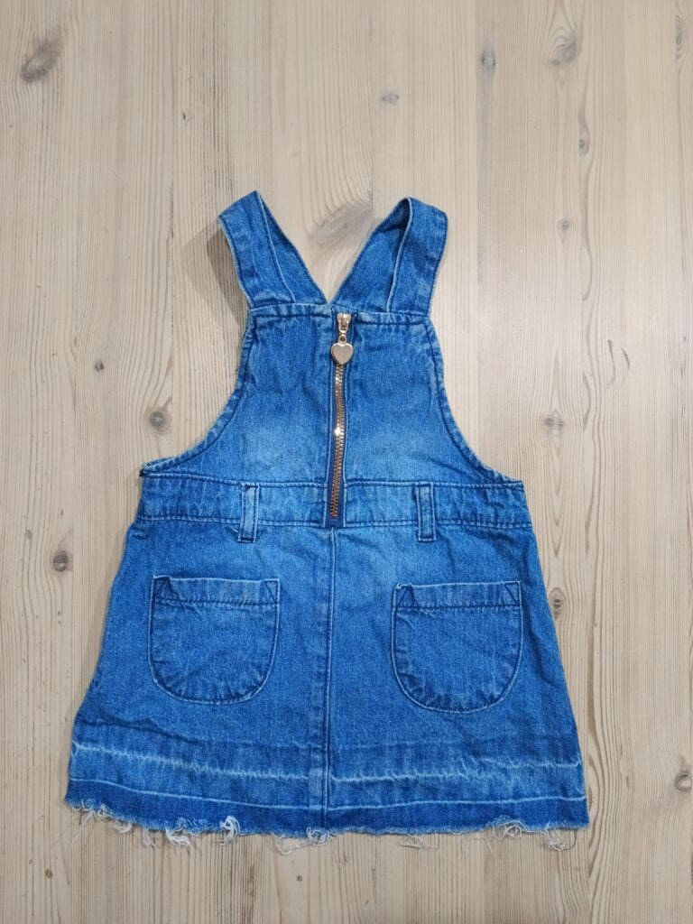 6-12 months - Denim dungaree dress