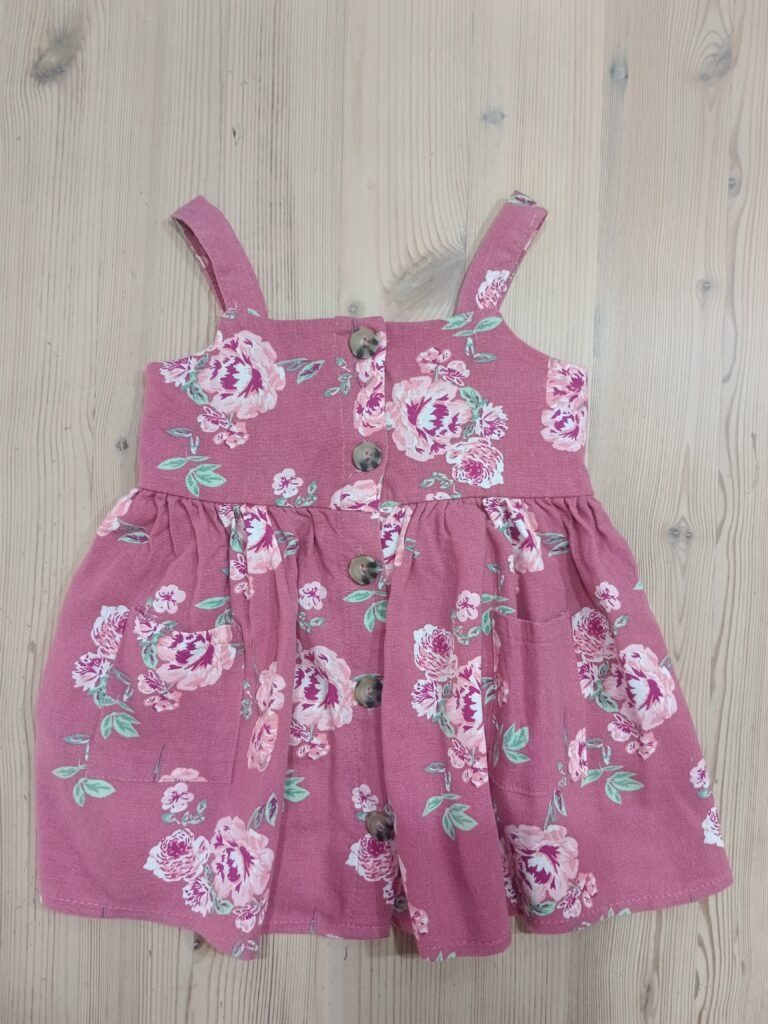 6-12 months - Pink flower summer dress