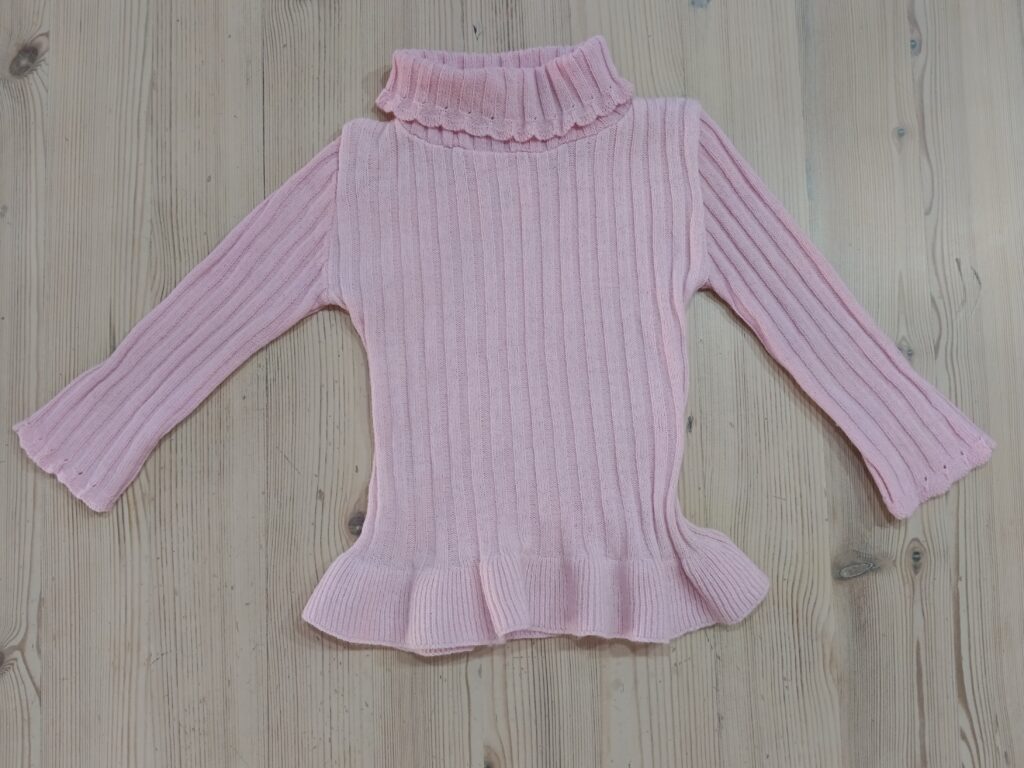 3-6 months - Pink turtleneck dress